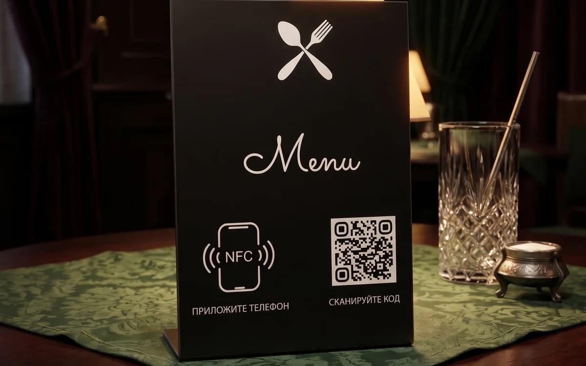 NFC-меню для ресторана